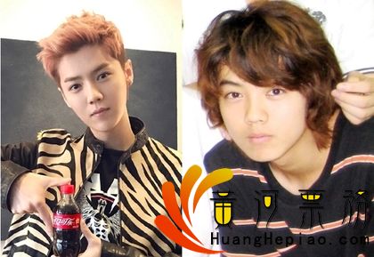 鹿晗照片对比
