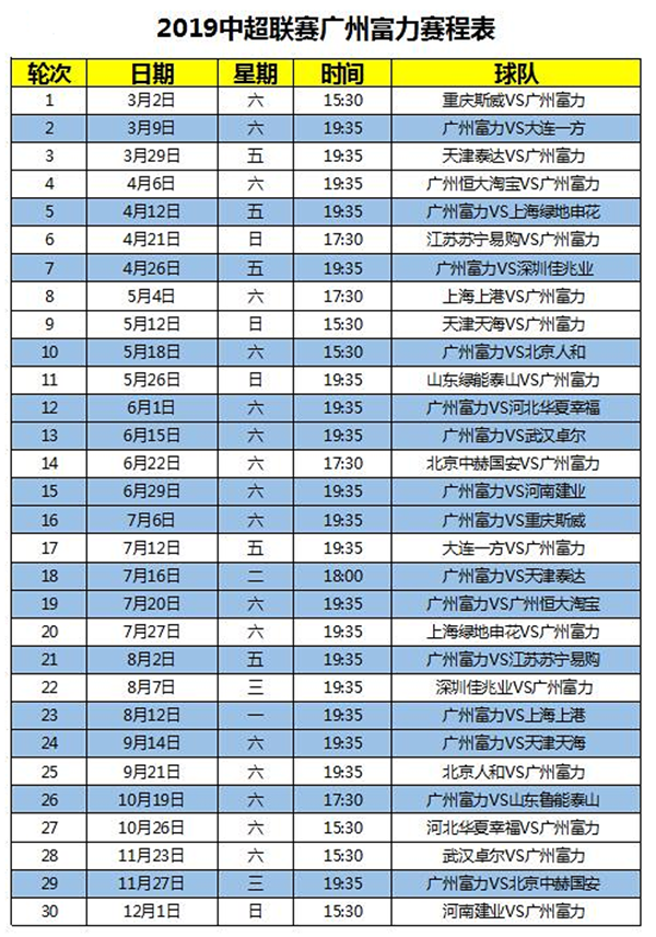 中超联赛广州富力主场