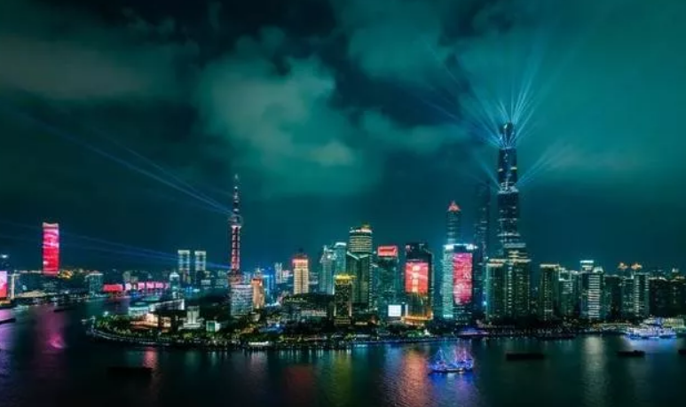 上海黄浦江光影秀