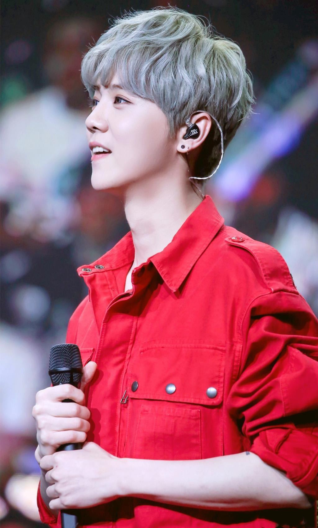 鹿晗蓝发造型 神似漫画人物