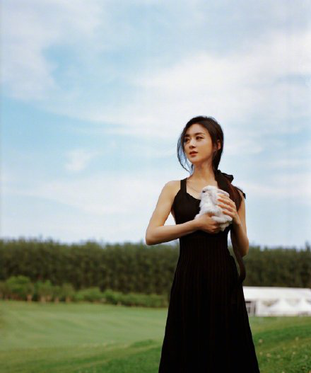 赵丽颖身穿露背小黑裙 这颜值绝了啊！