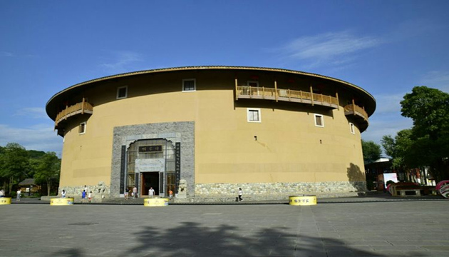 洛带古镇博客楼前广场