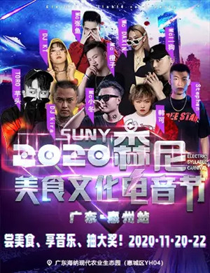 2020森尼首届美食文化电音节惠州站