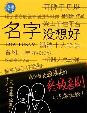 喜剧《名字没想好》天津站