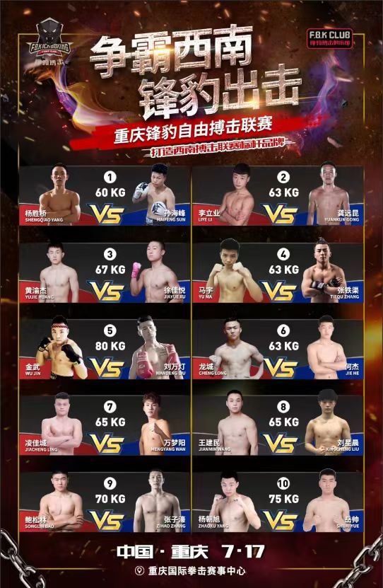 2021重庆锋豹自由搏击联赛