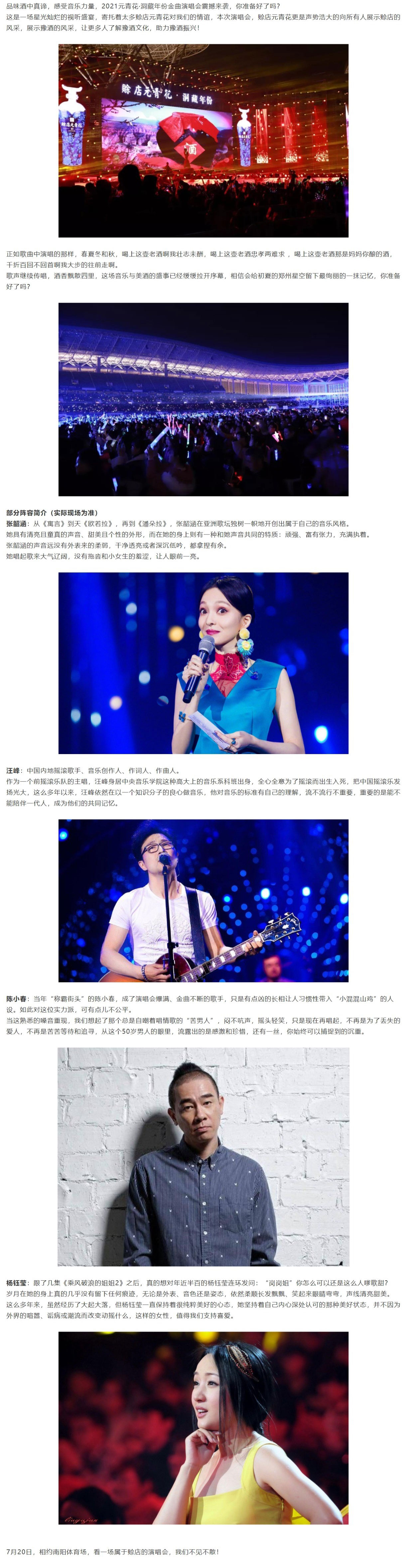 2021汪峰张韶涵元青花群星演唱会-南阳站