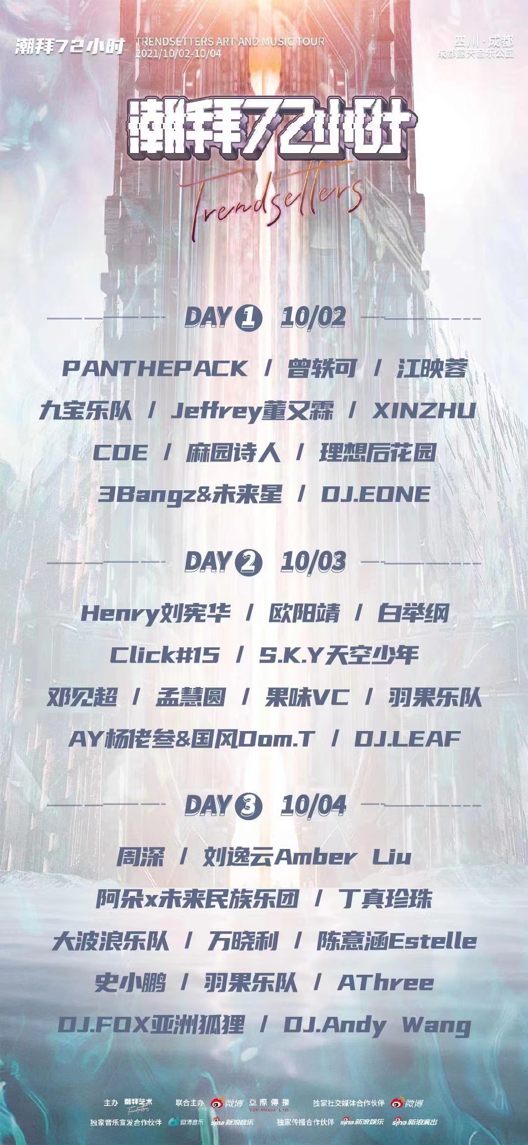 2021成都潮拜72小时音乐节信息一览（时间、阵容、门票）