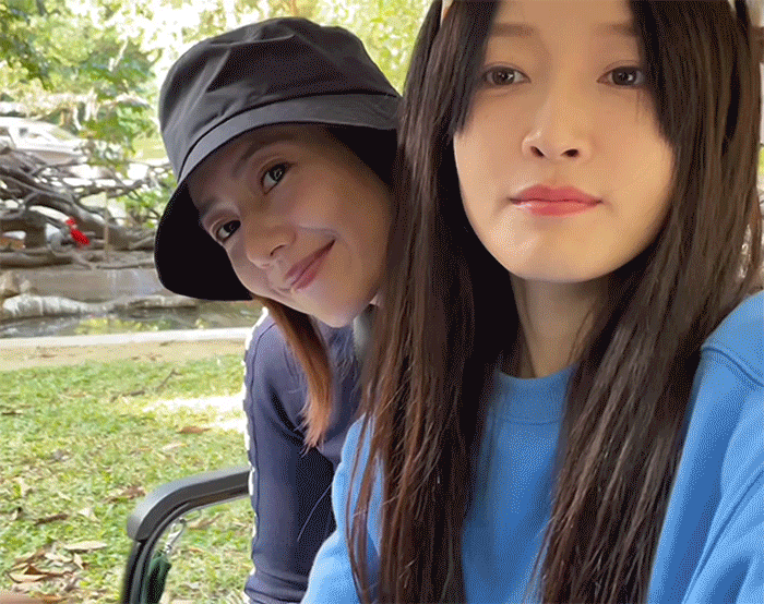 高圆圆和朋友去了哪里发了一条vlog？