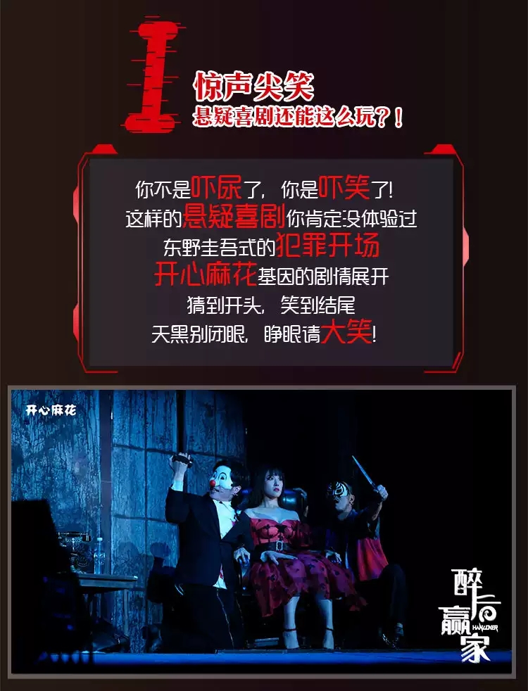 2022开心麻花惊悚悬疑音乐剧《醉后赢家》—温州站