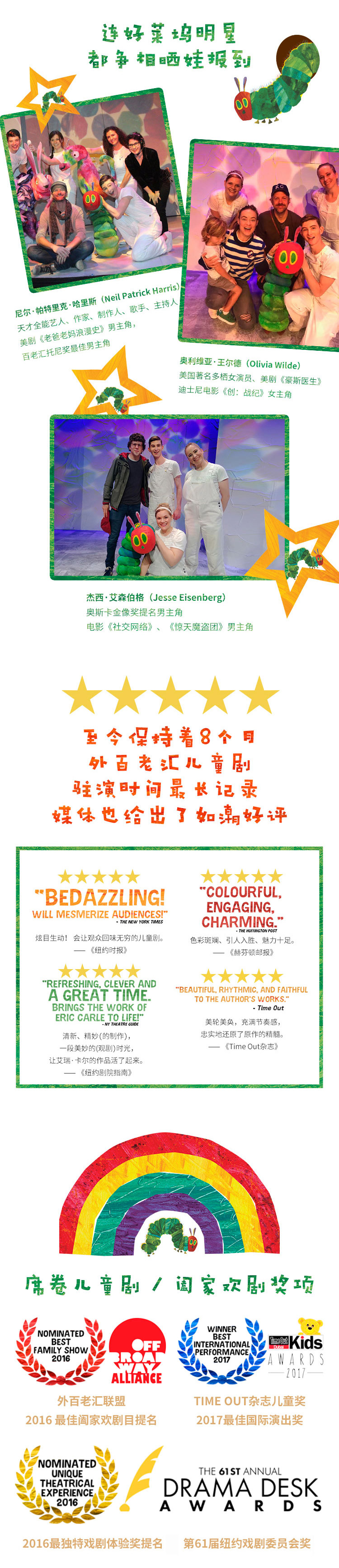 2023美国外百老汇经典绘本剧《好饿的毛毛虫秀》中国制作版-南京站