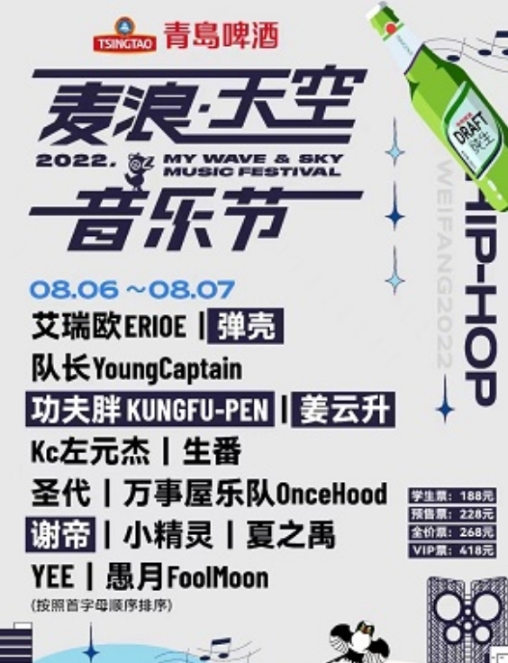 2022潍坊麦浪天空音乐节地点、嘉宾、时间
