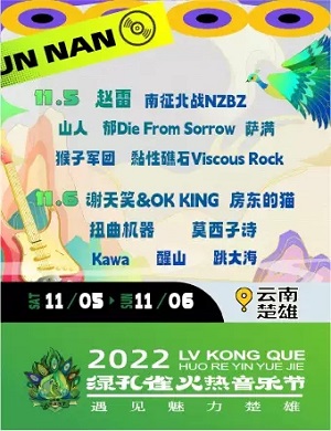 2025楚雄绿孔雀火热音乐节