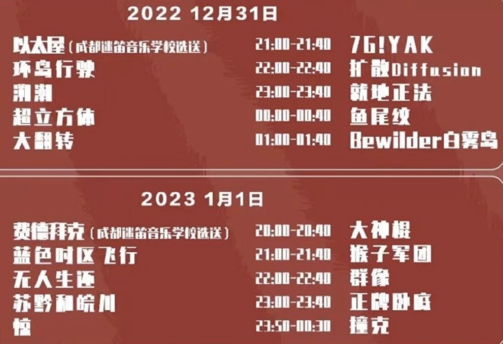 2022成都迷笛音乐节什么时间举办？（门票价格）