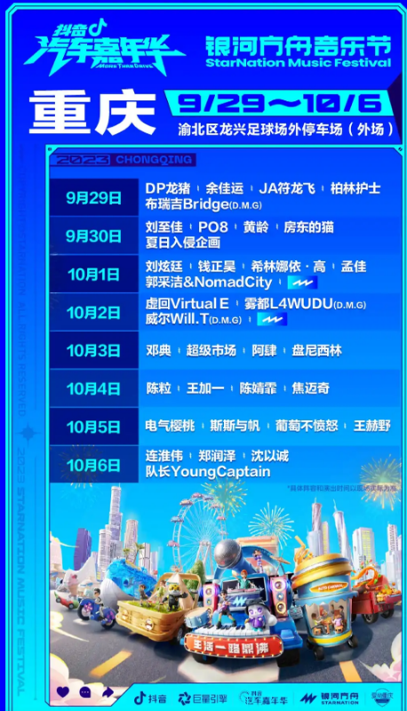 2023重庆银河方舟音乐节(9月29日-10月6日)什么时间售票? 2023重庆银河方舟音乐节(9月29日-10月6日)什么时间售票?