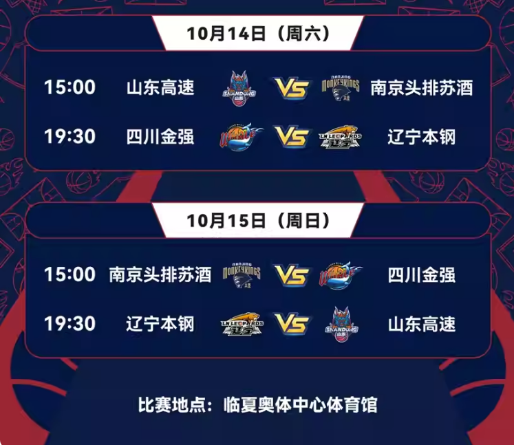 2023临夏CBA联赛道合杯季前赛（10月13/14/15日）（时间+场馆+订票）