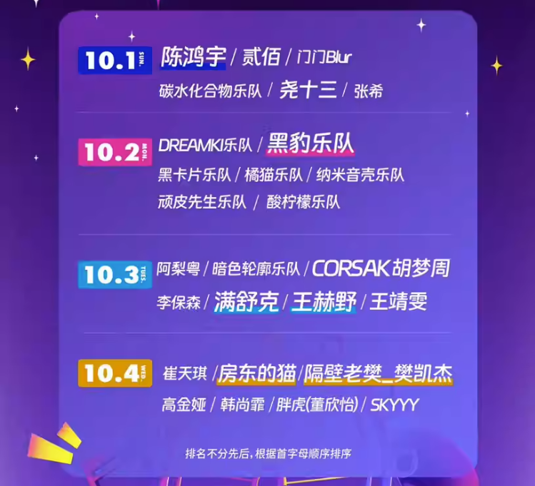 2023盐城KK-PARK璀璨星河音乐节(10月1/2/3/4日)时间场地、阵容安排、订票网址 2023盐城KK-PARK璀璨星河音乐节(10月1/2/3/4日)时间场地、阵容安排、订票网址