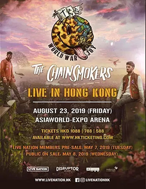 THE CHAINSMOKERS香港演唱会