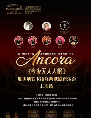 2019今夜无人入眠上海音乐会