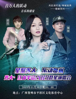 2019张韶涵侧田后弦贺州演唱会