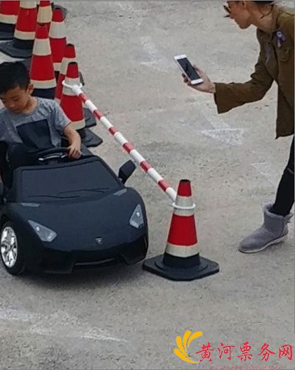 张柏芝给儿子拍照