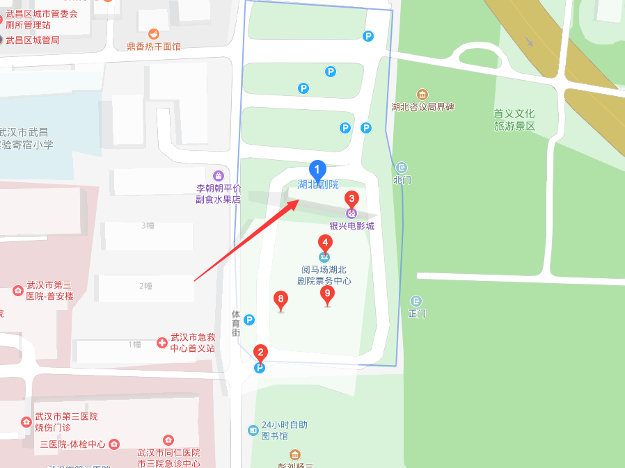 湖北剧院地图