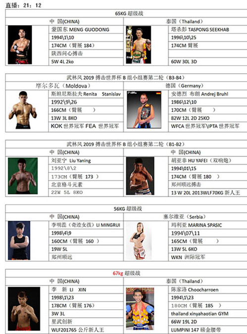 武林风搏击世界杯