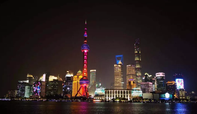 上海黄浦江光影秀